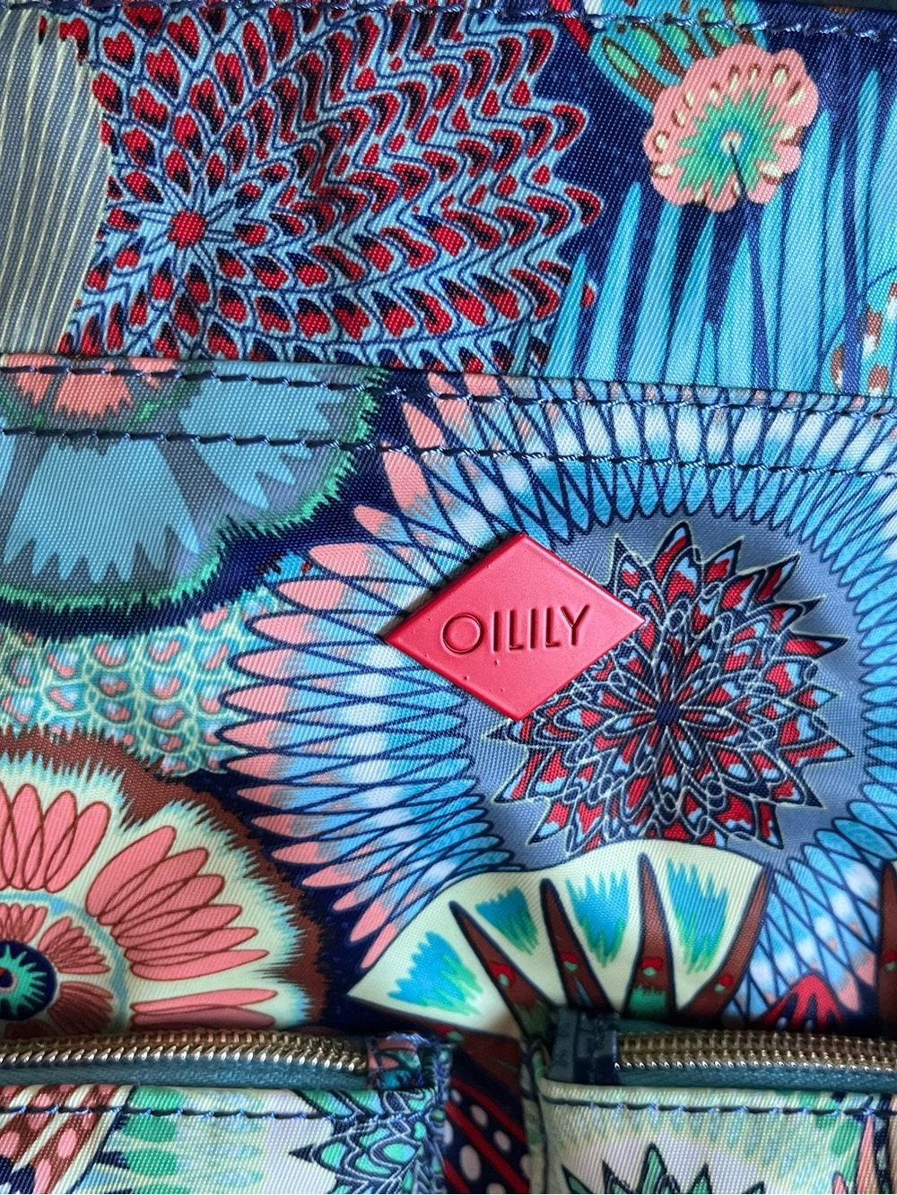 Oilily Multicolor Tote Bag with Corded Handles - Picture 5 of 7